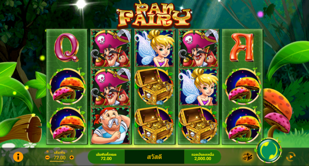 Pan Fairy เกมสล็อตธีมสวยน่าเล่น
