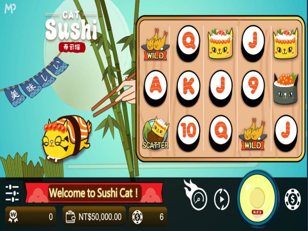 เกมสล็อตเล่นง่าย เว็บตรง SUSHI CAT